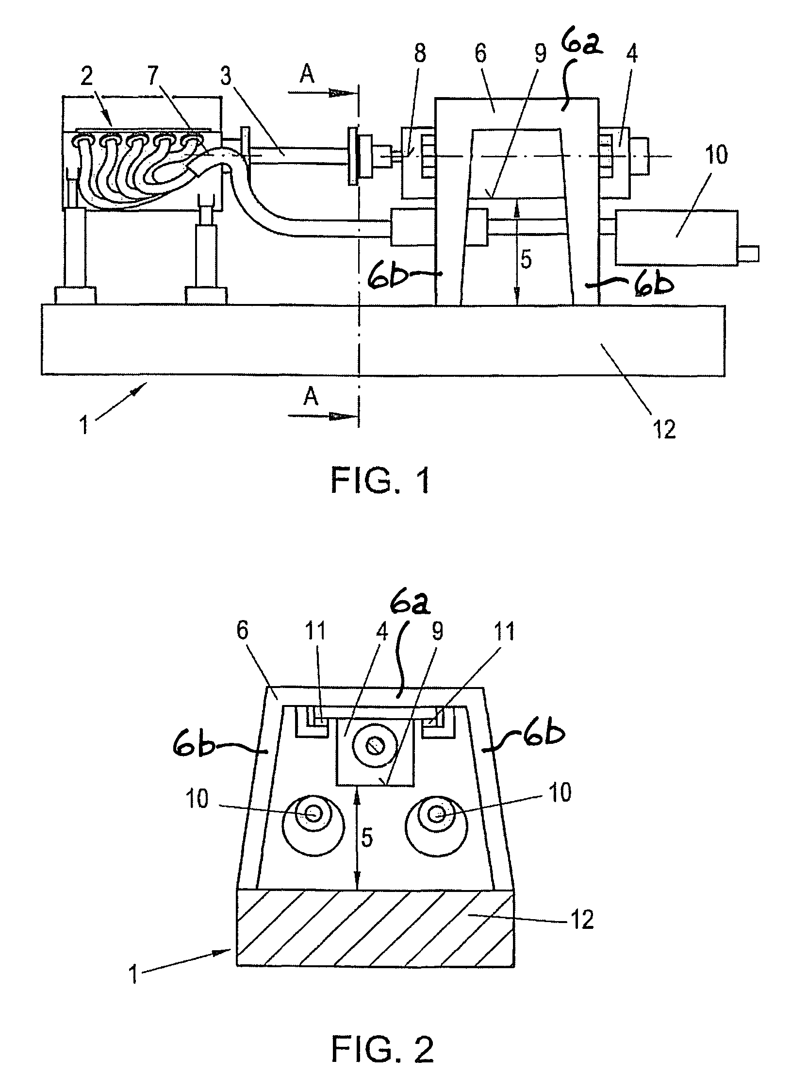 Test rig for internal combustion engines