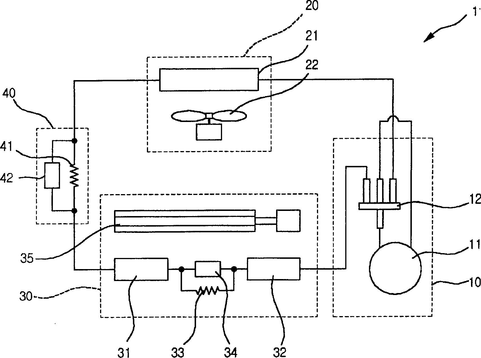 Energy saving dehumidification method of air conditioner