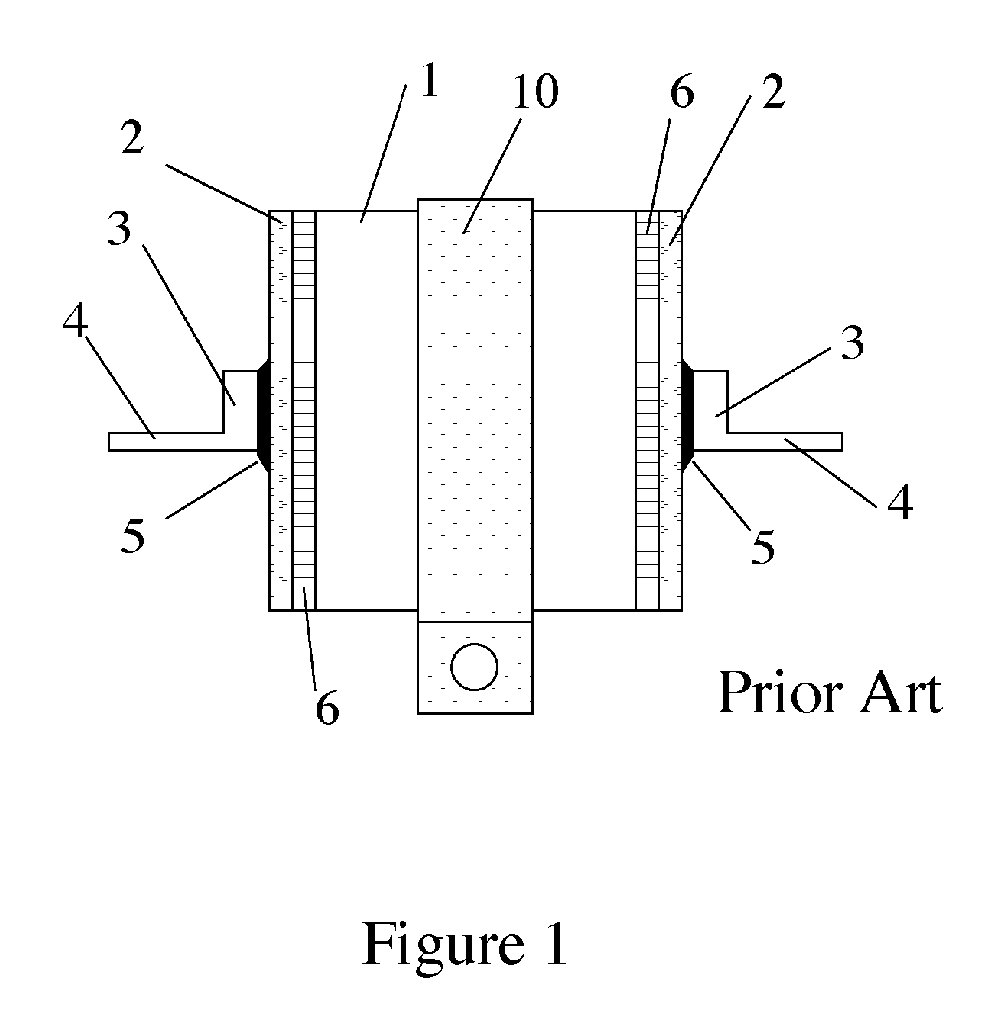 Conductive Adhesive Attachment of Capacitor Terminals