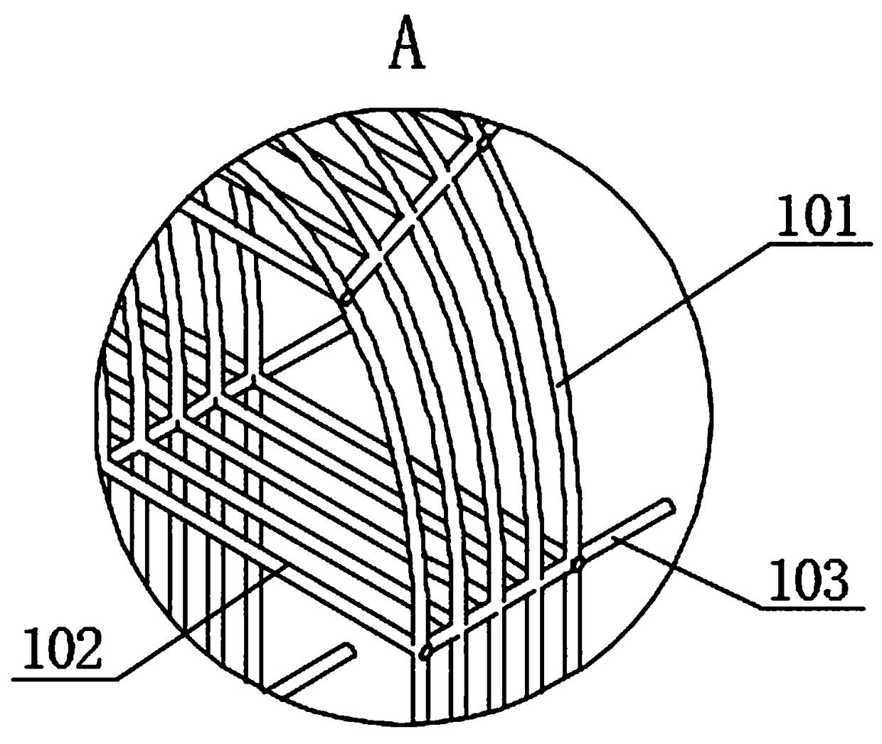 Existing tunnel lining reinforcement structure and reinforcement method