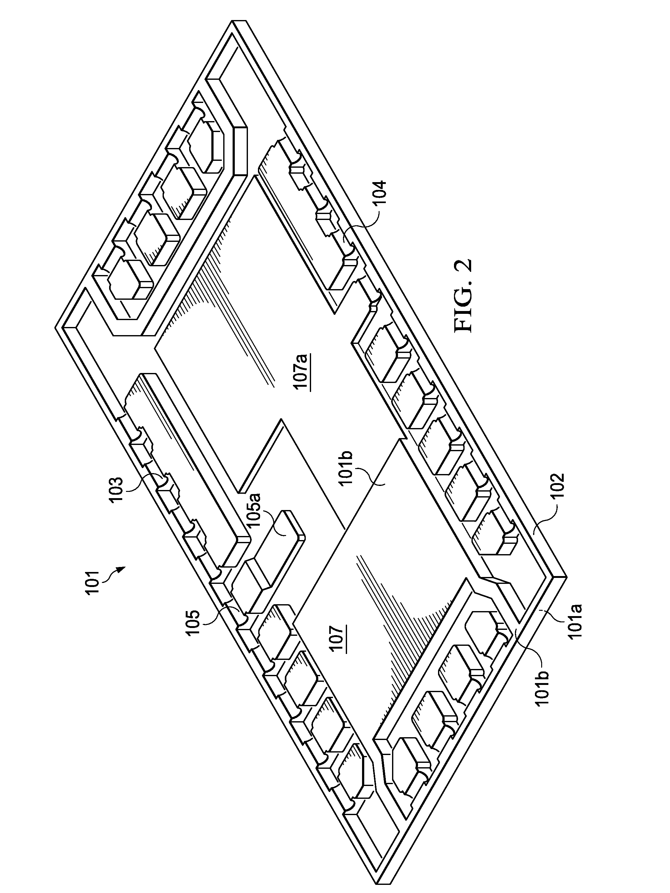 Converter having partially thinned leadframe with stacked chips and interposer, free of wires and clips
