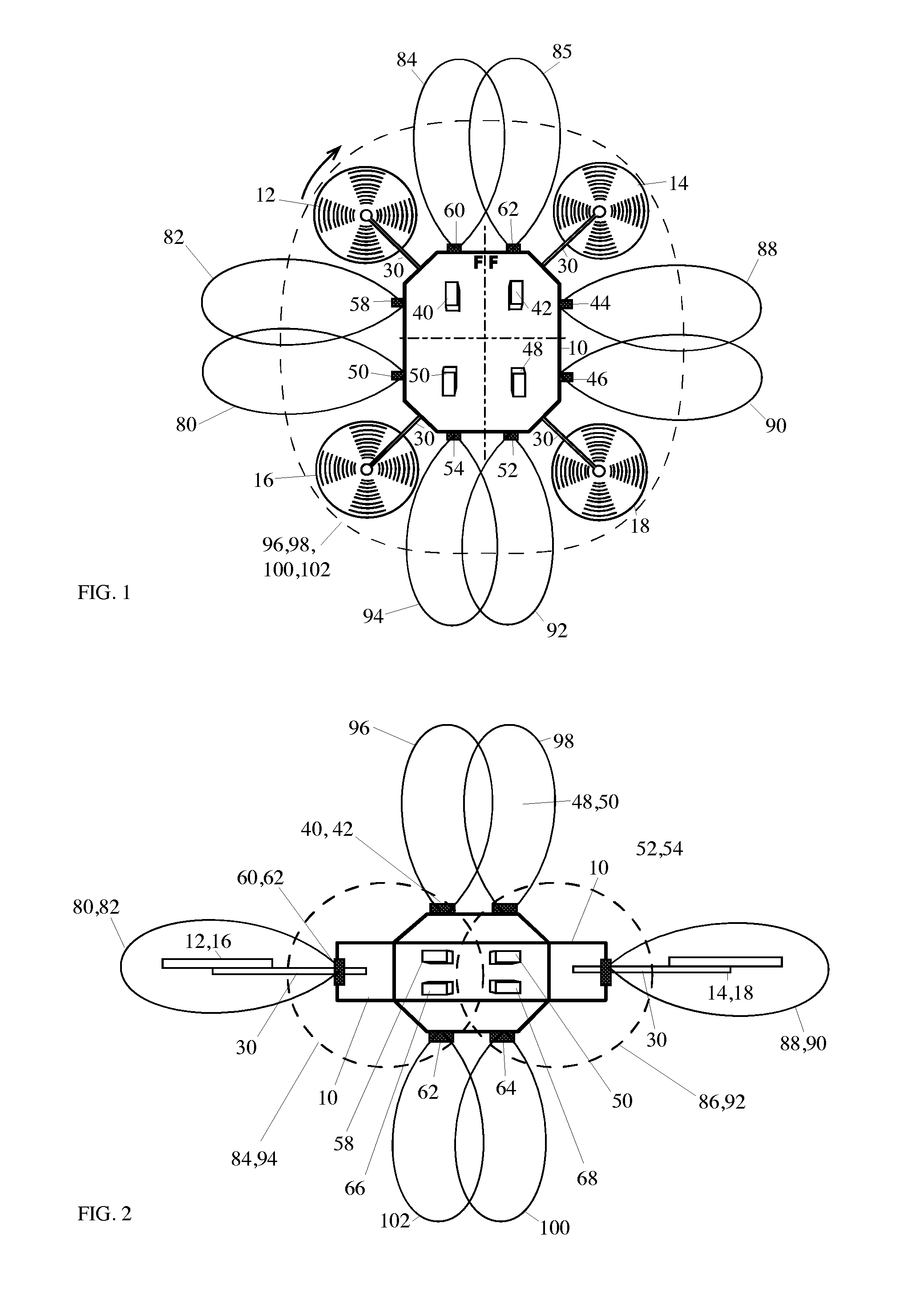 Micro unmanned aerial vehicle and method of control therefor