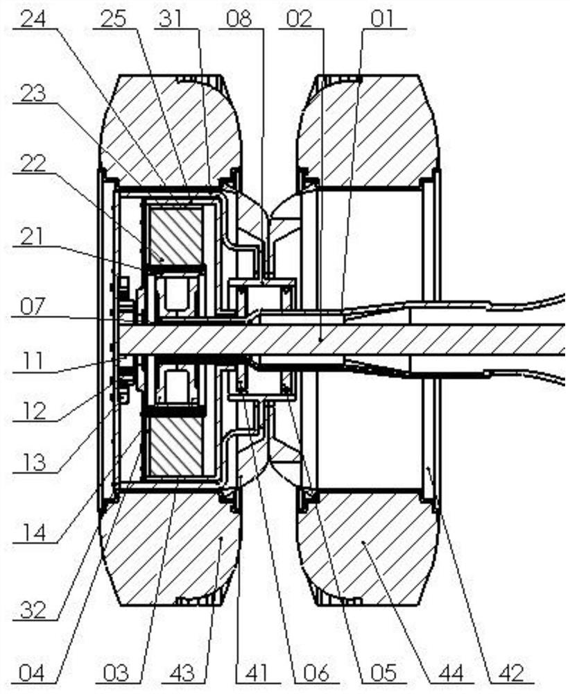 Novel hub motor driving system