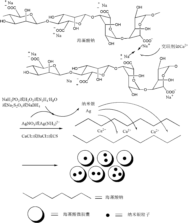 Microcapsule nano silver antibacterial fabric and preparation method thereof