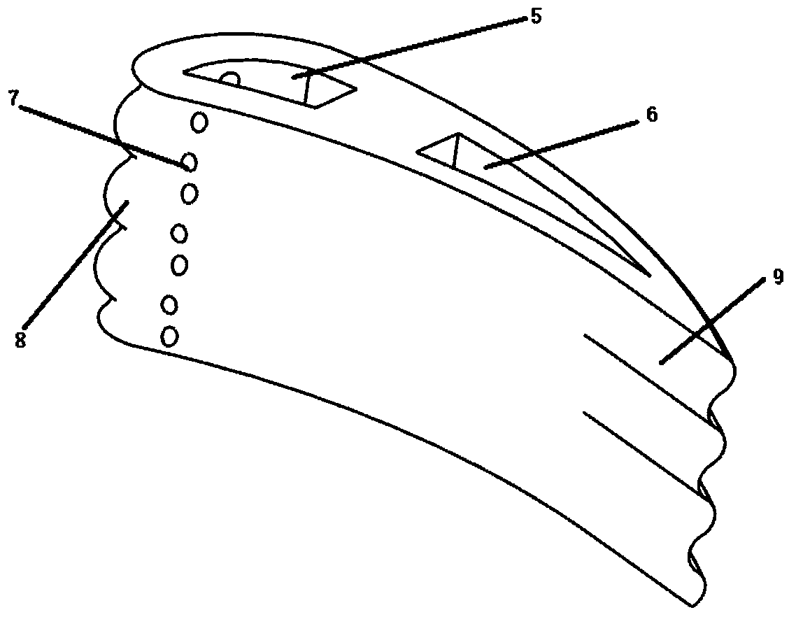 Novel radial cyclone with wave type blades