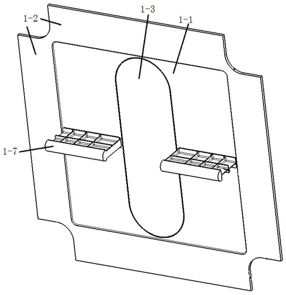 Aircraft wing rib collapse large-opening stiffened wall plate shear test equipment and method