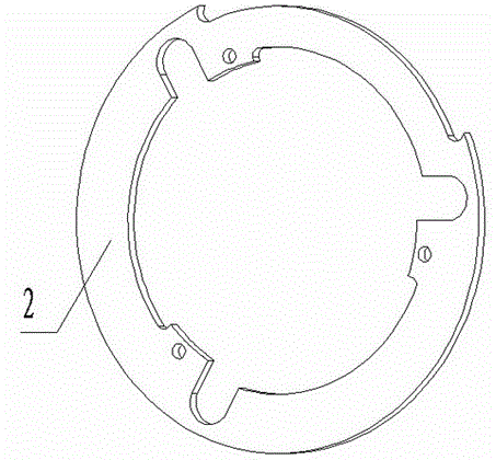 Center bracket for solid propellant reshaping