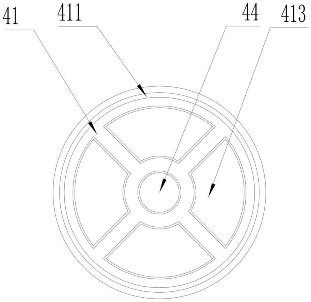 Assembly type concrete wall sleeve grouting construction high-position slurry discharging device