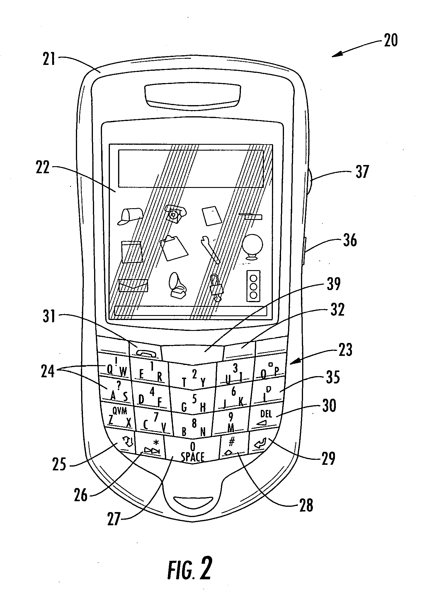 Mobile wireless communications device with reduced microphone noise from radio frequency communications circuitry
