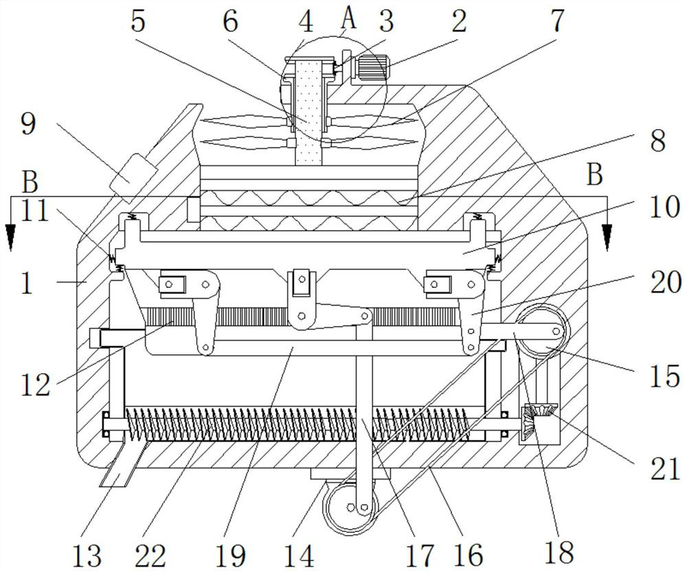 Novel pvc material automatic hot-melting filtering mechanism