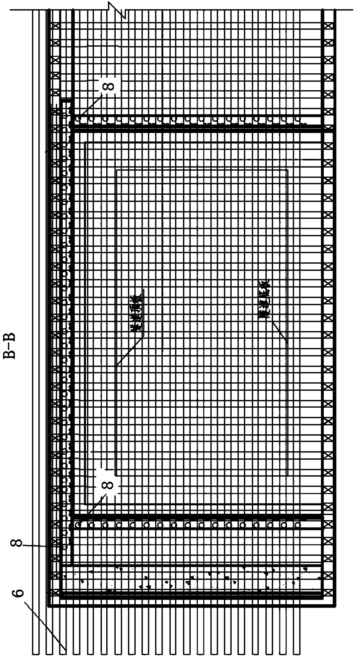 Shallow-buried underground excavation construction method for arc-shaped variable-section tunnels in rock-filled strata