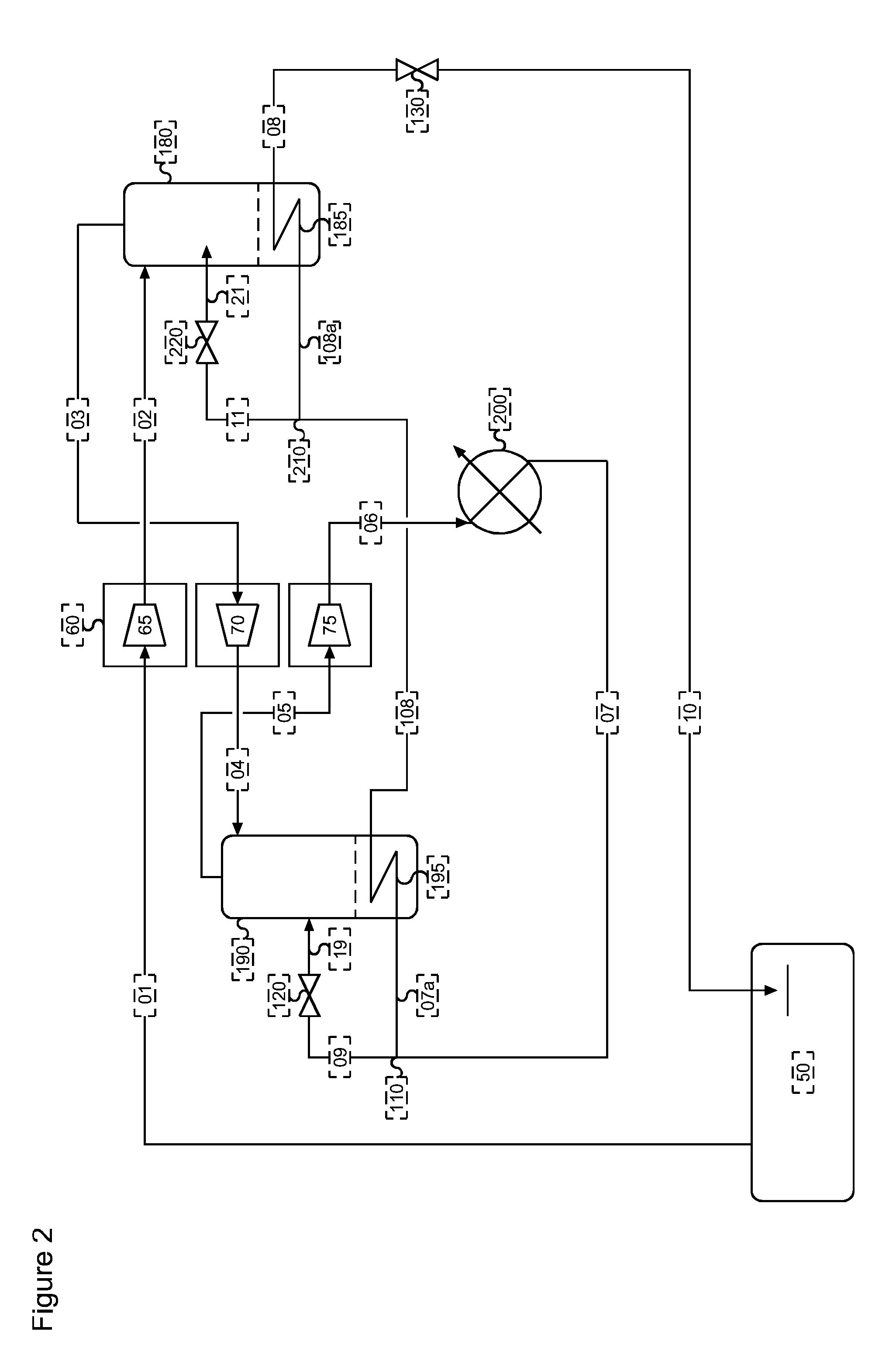 Method of cooling boil off gas and an apparatus therefor