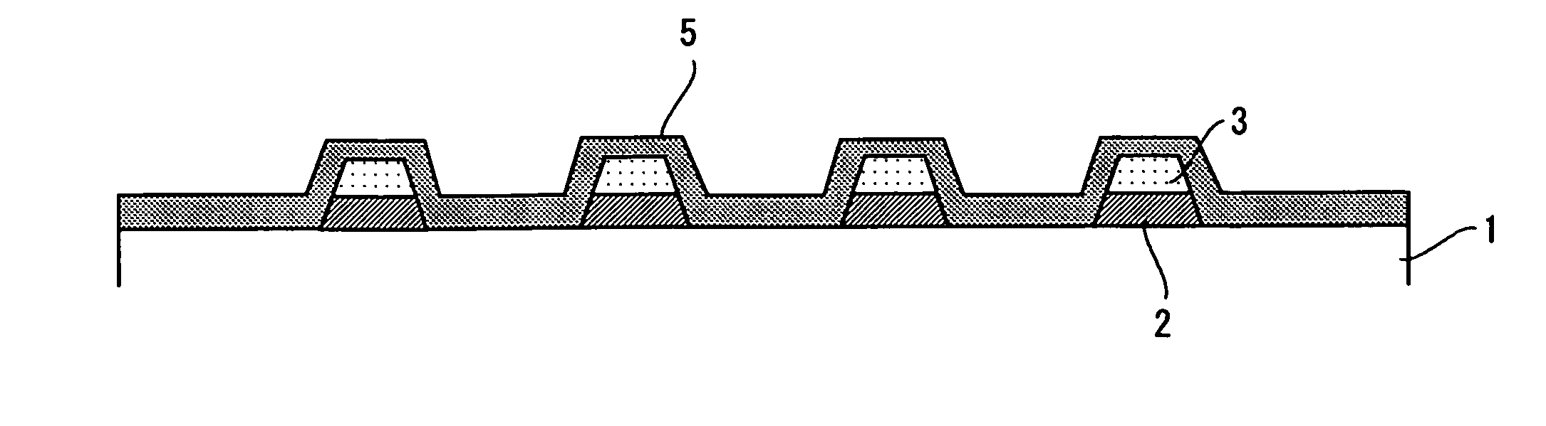 Substrate with light-shielding film, color filter substrate, method of manufacture of both, and display device having substrate with light-shielding film