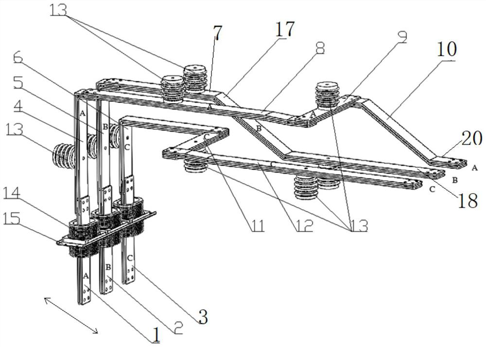 Bus bridge structure and bus bridge system