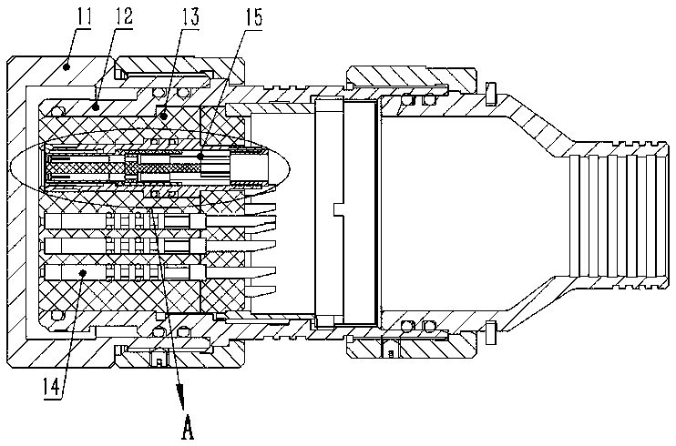 Connector and contact component thereof
