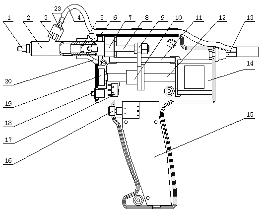 A split-type hand-held automatic injector