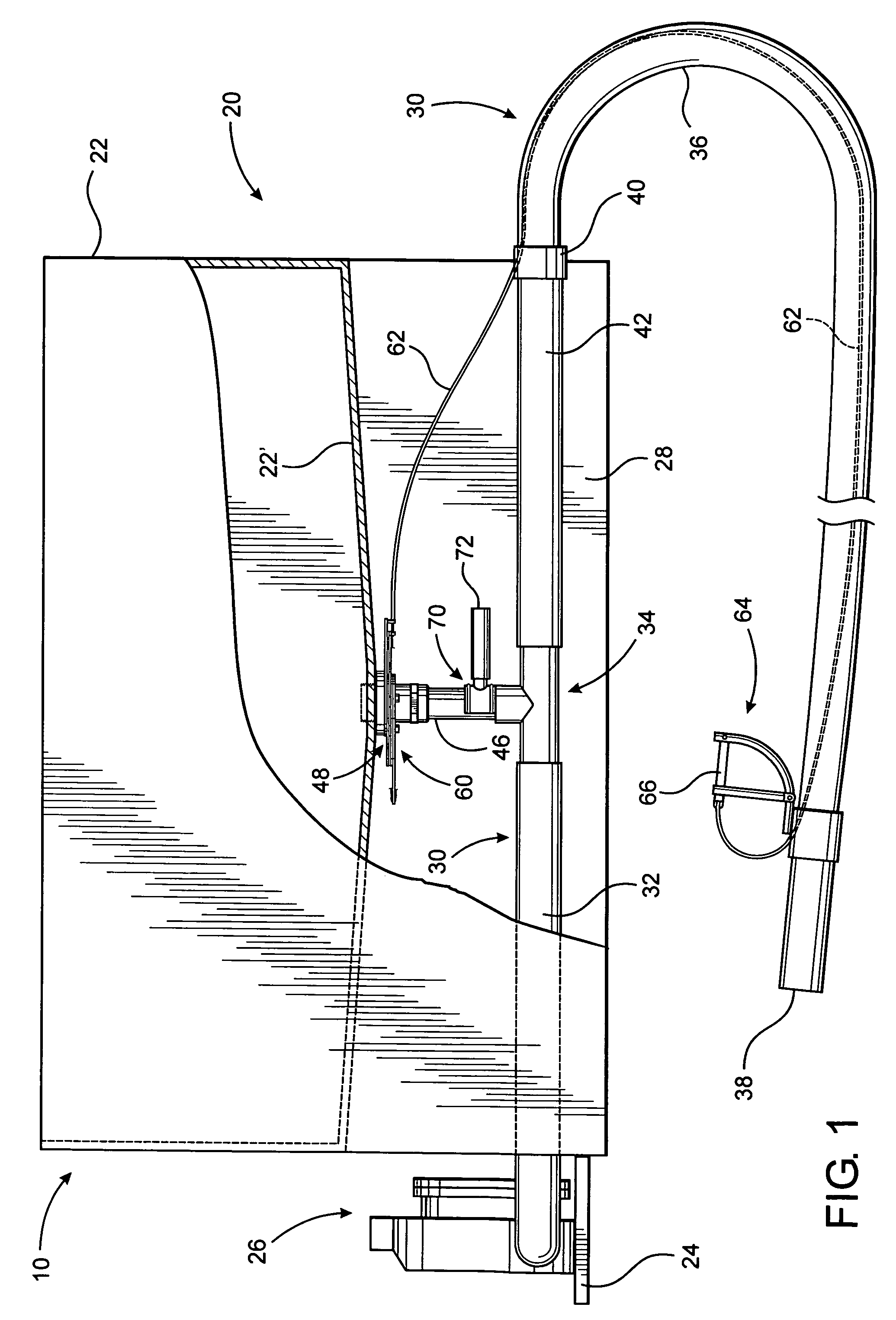 Distribution assembly for particulate material