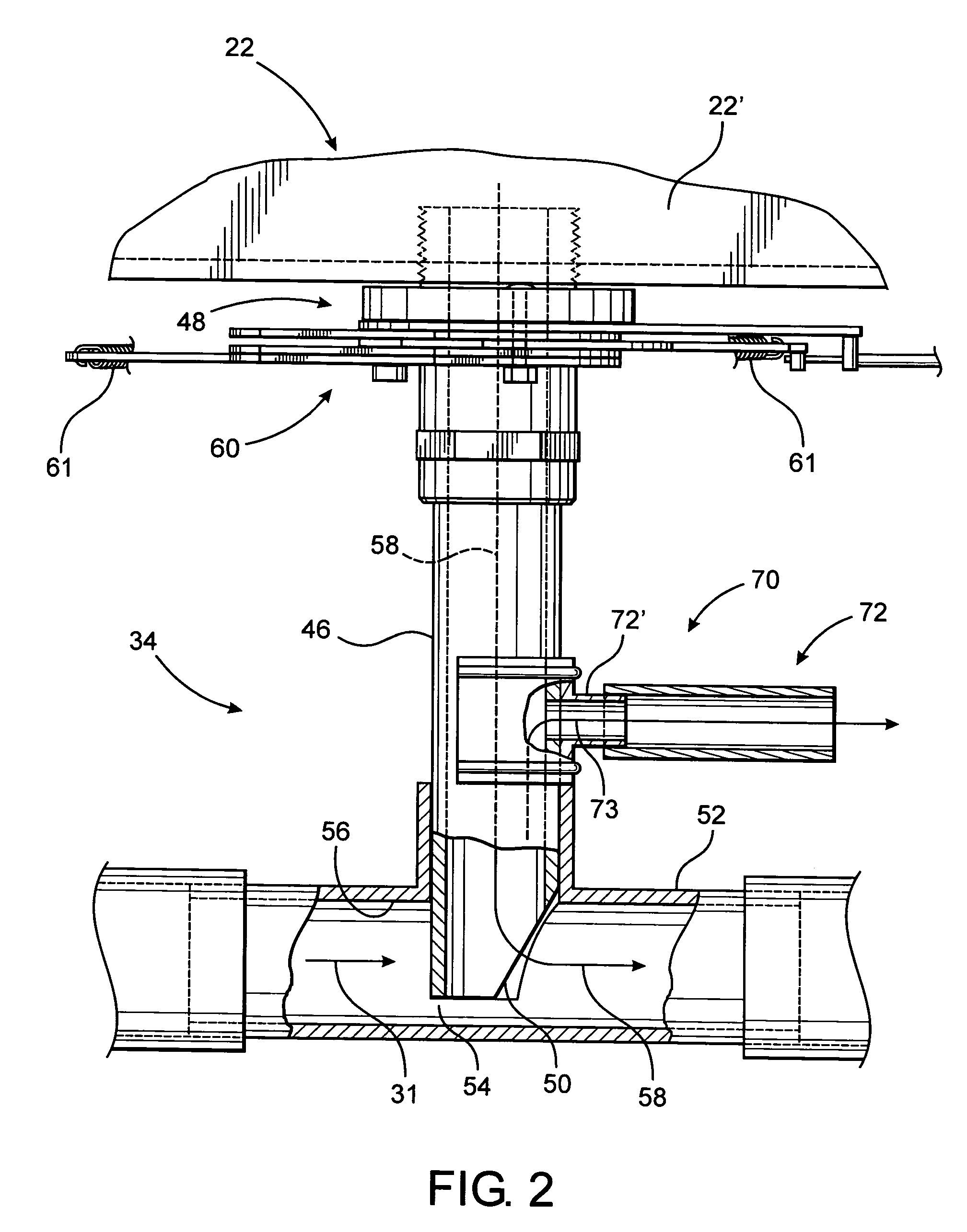 Distribution assembly for particulate material