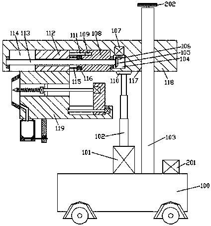 Machining production device for medical treatment facilities