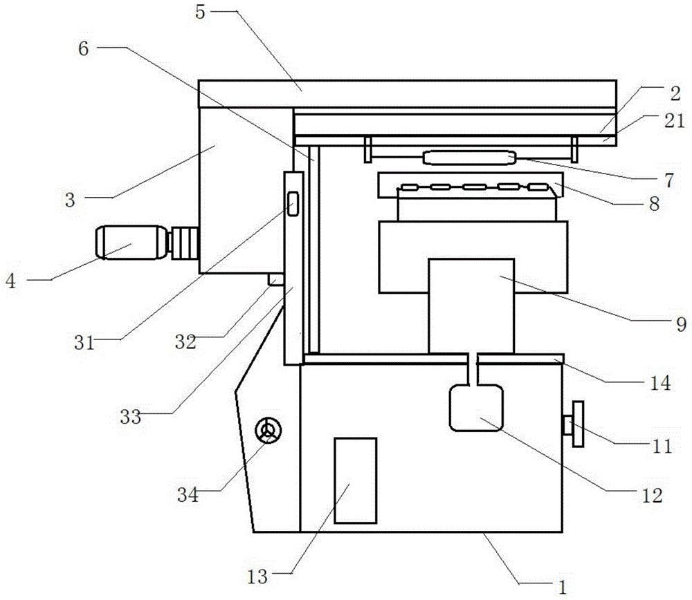 Automobile redirector rack milling machine