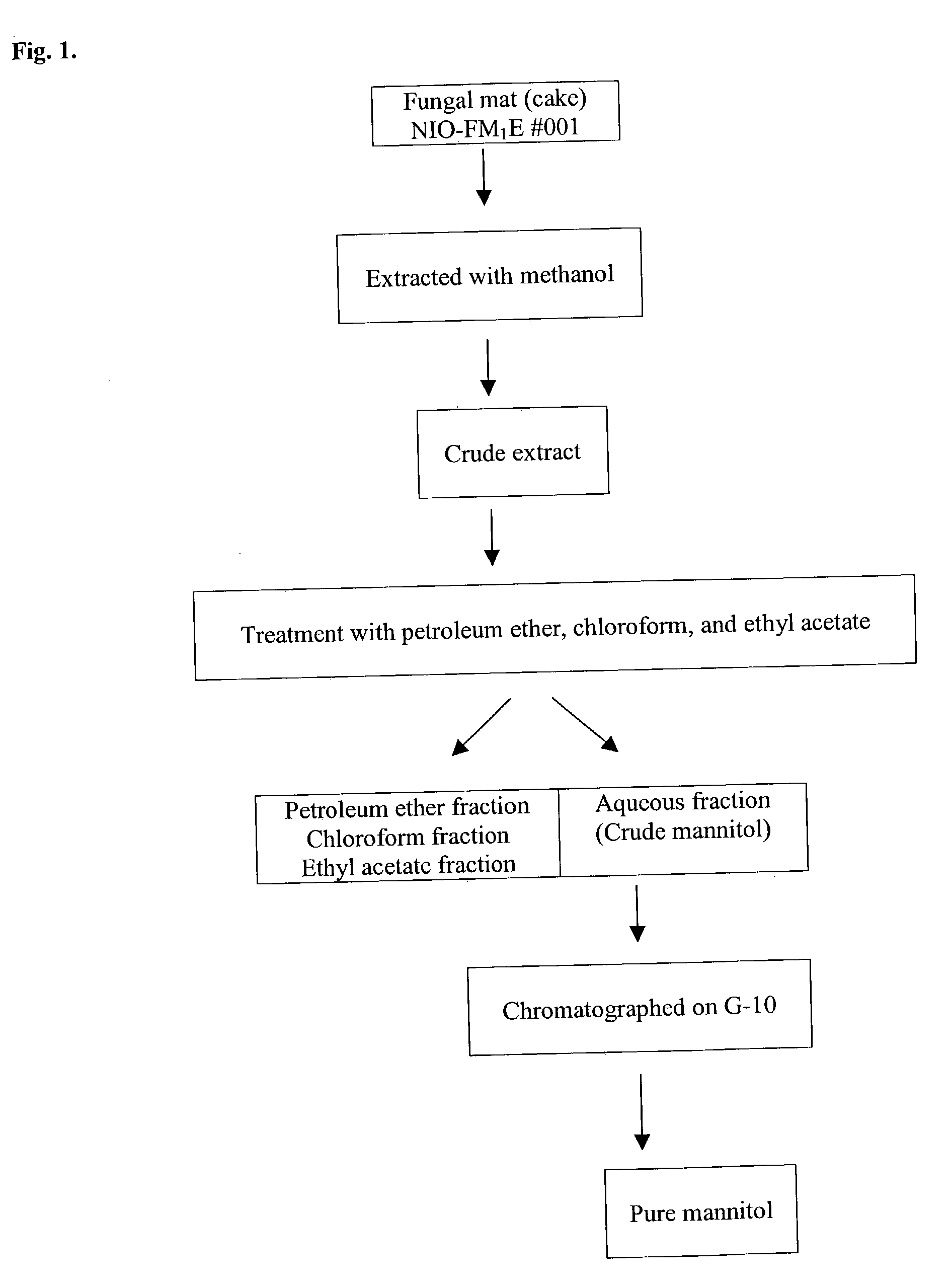 Plant mangrove-associated fungus Culvularia lunata and a simple and efficient method of obtaining high yield of pure mannitol from the same