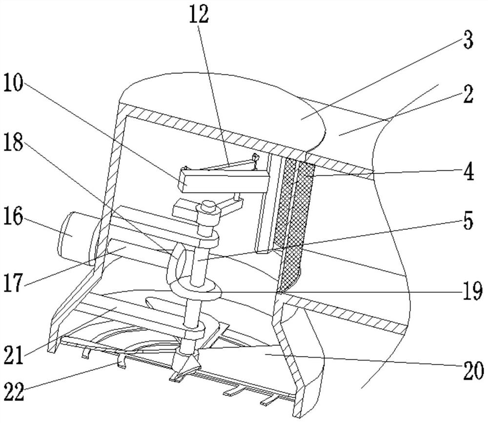 Hot air exchange structure for new material production