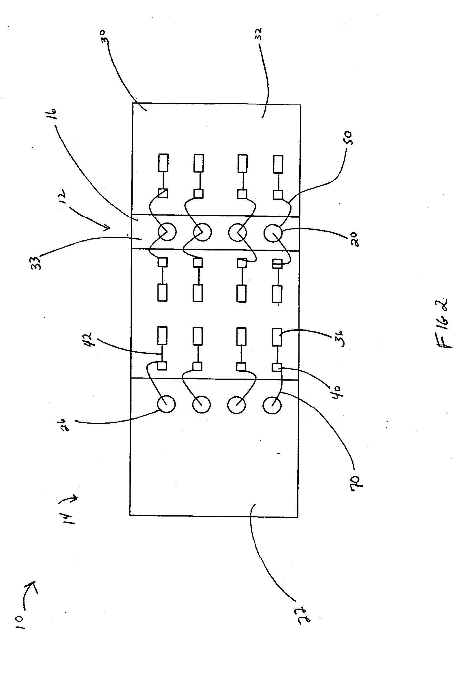 Stacked microelectronic assemblies with central contacts