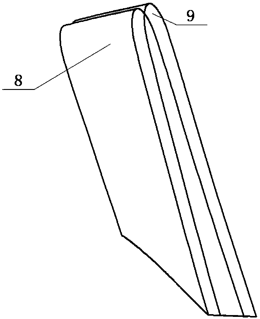 Reverse correction method for torsion and bending deformation of blisk blade