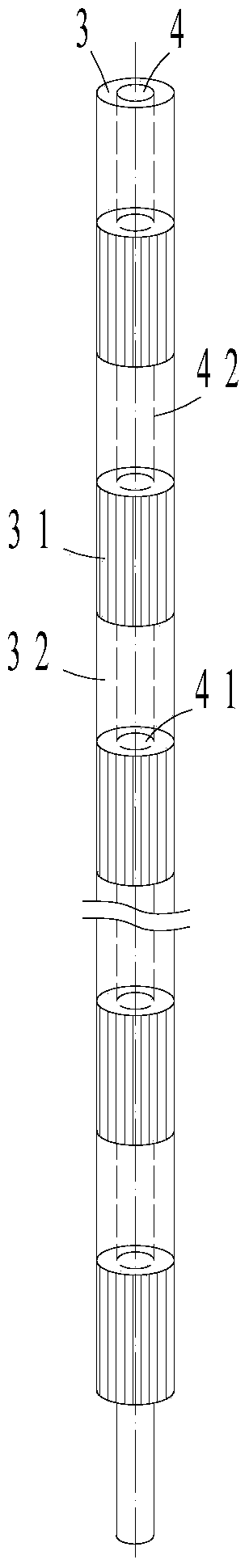 Control rod capable of flattening axial power distribution of reactor core and control rod assembly
