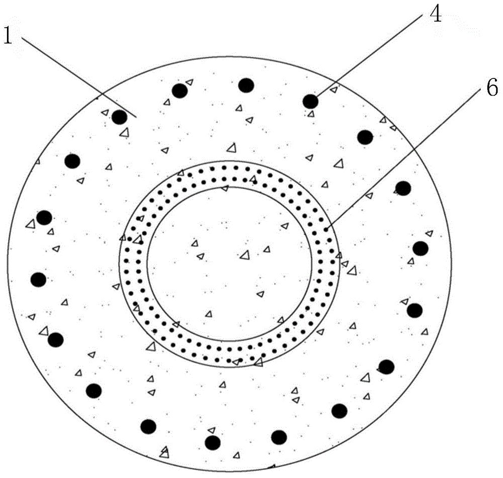 Rock anchor rod foundation structure