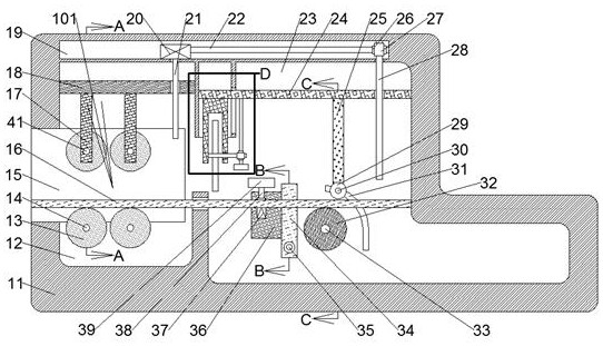 Device capable of orderly bending and cutting reinforcing steel bars