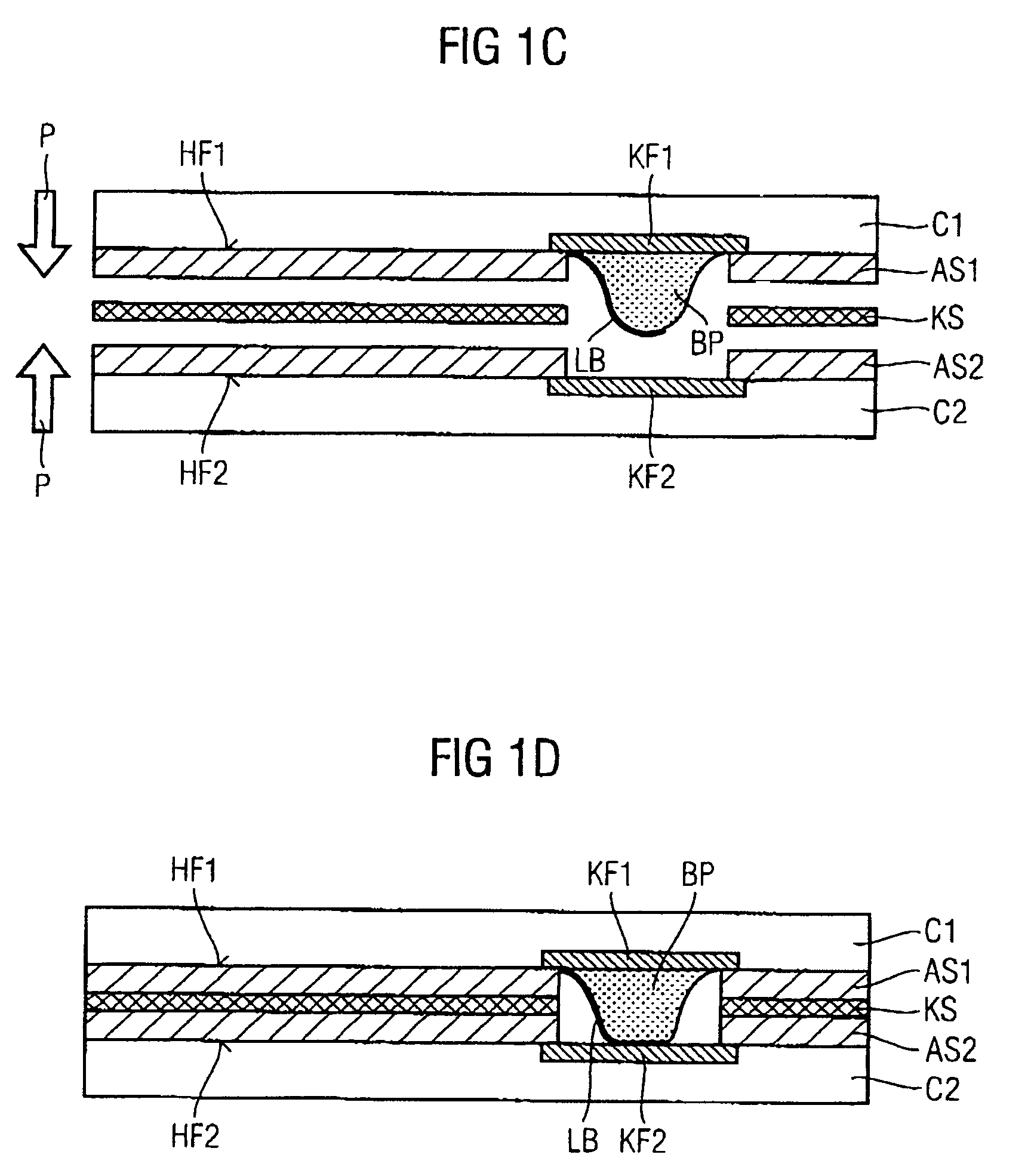 Method for connecting an integrated circuit to a substrate and corresponding circuit arrangement