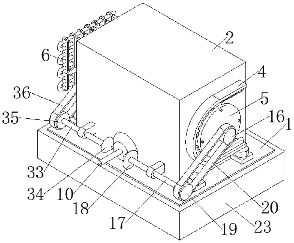 A heat dissipation device for a fully enclosed processing machine tool motor