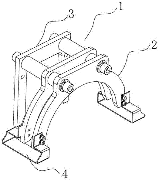 Fixing connecting device used for bullet train high speed bogie bearing rotor