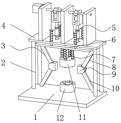 Assembling device for built-in motor of electric motorcycle