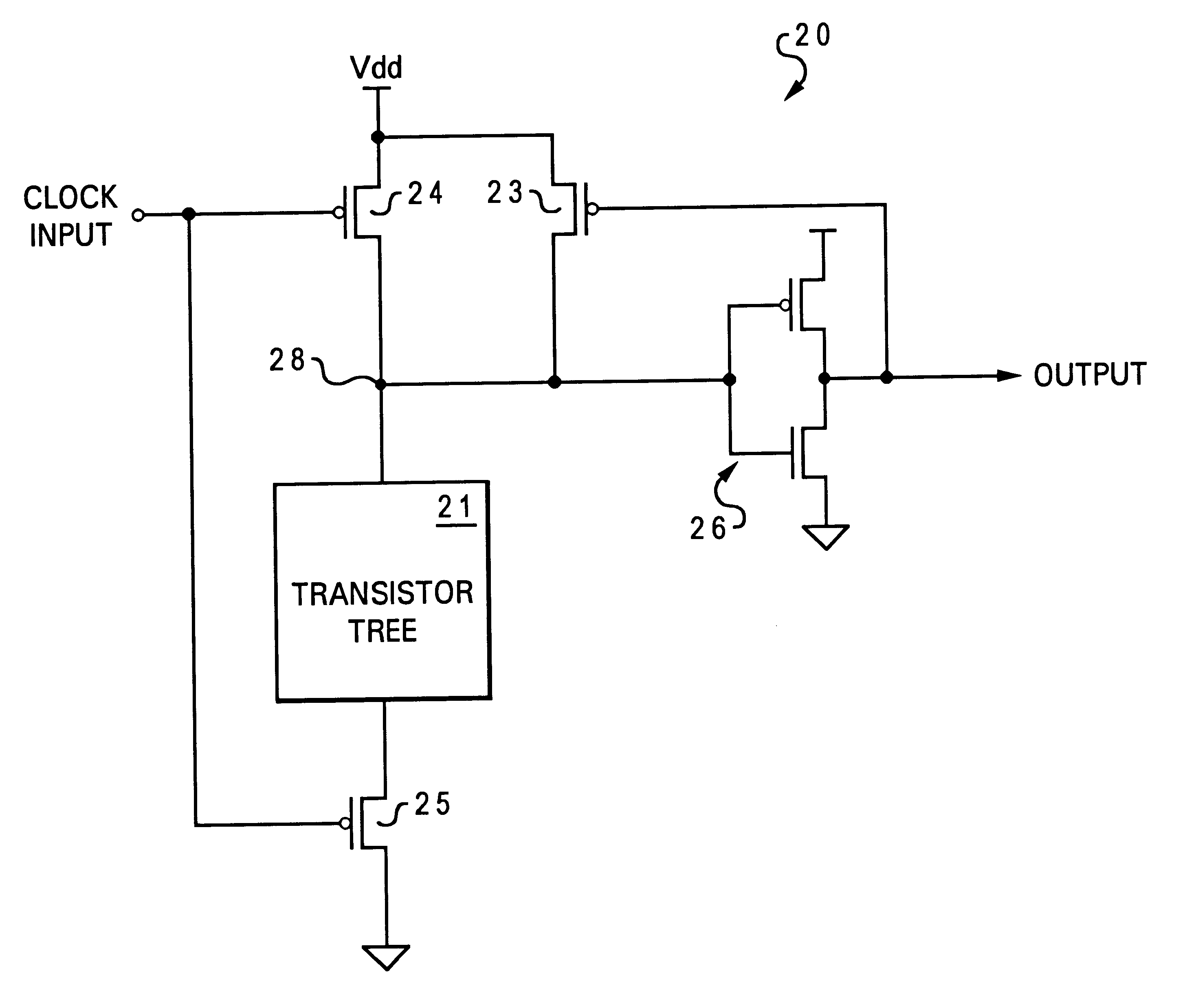 Domino logic circuit having multiplicity of gate dielectric thicknesses