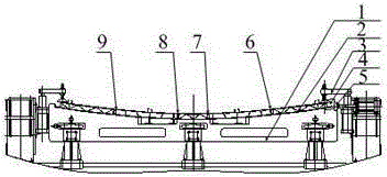 Group welding method for five plates on roof of CRH5 motor train unit