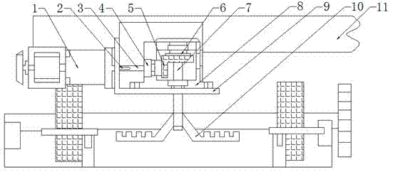 Latex stirring device of CT carton packer