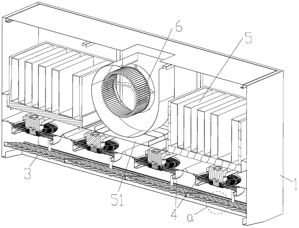 A multi-stage filter device for removing oil fume