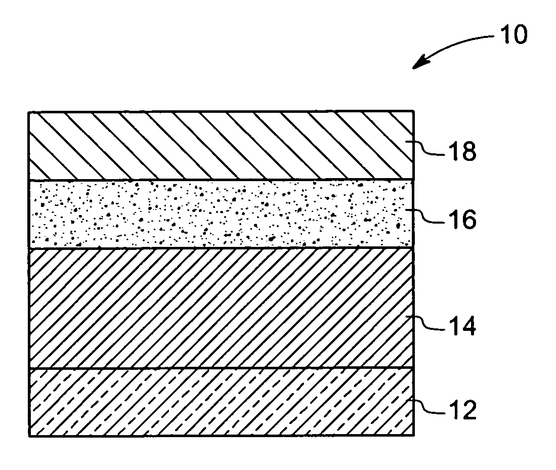 Organic light emitting devices having latent activated layers and methods of fabricating the same