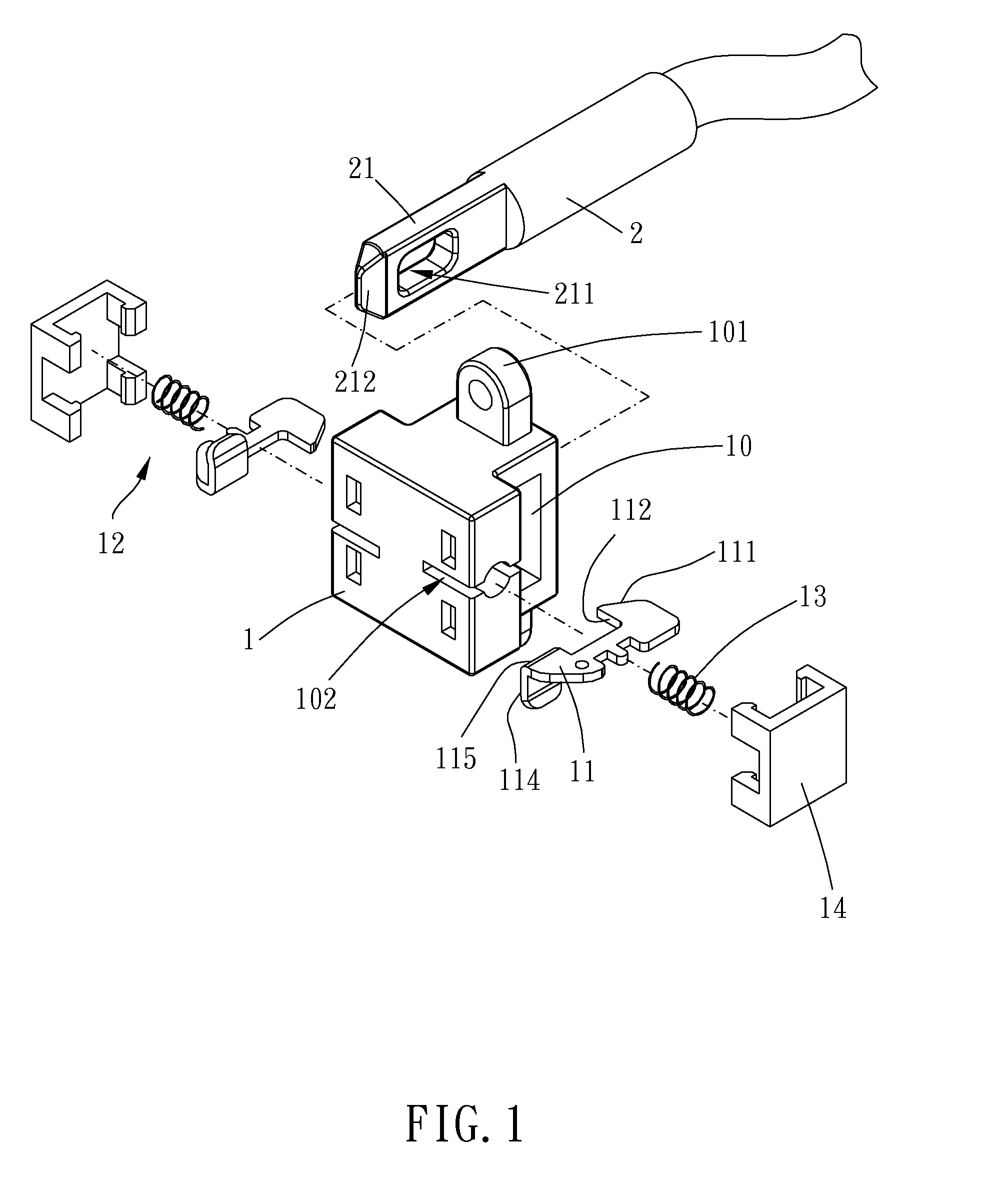 Engagement structure for a cable head
