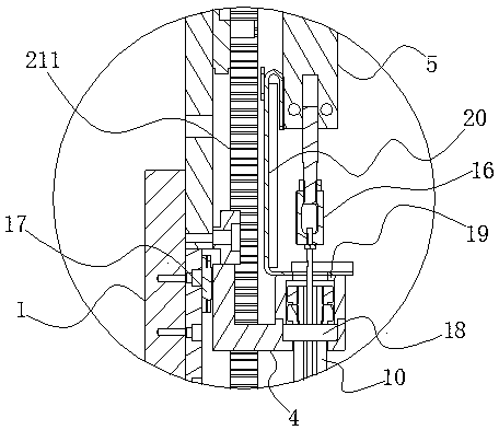 A cable tensioning and clamping type electronic component sticking and inserting operation head and its sticking and inserting method