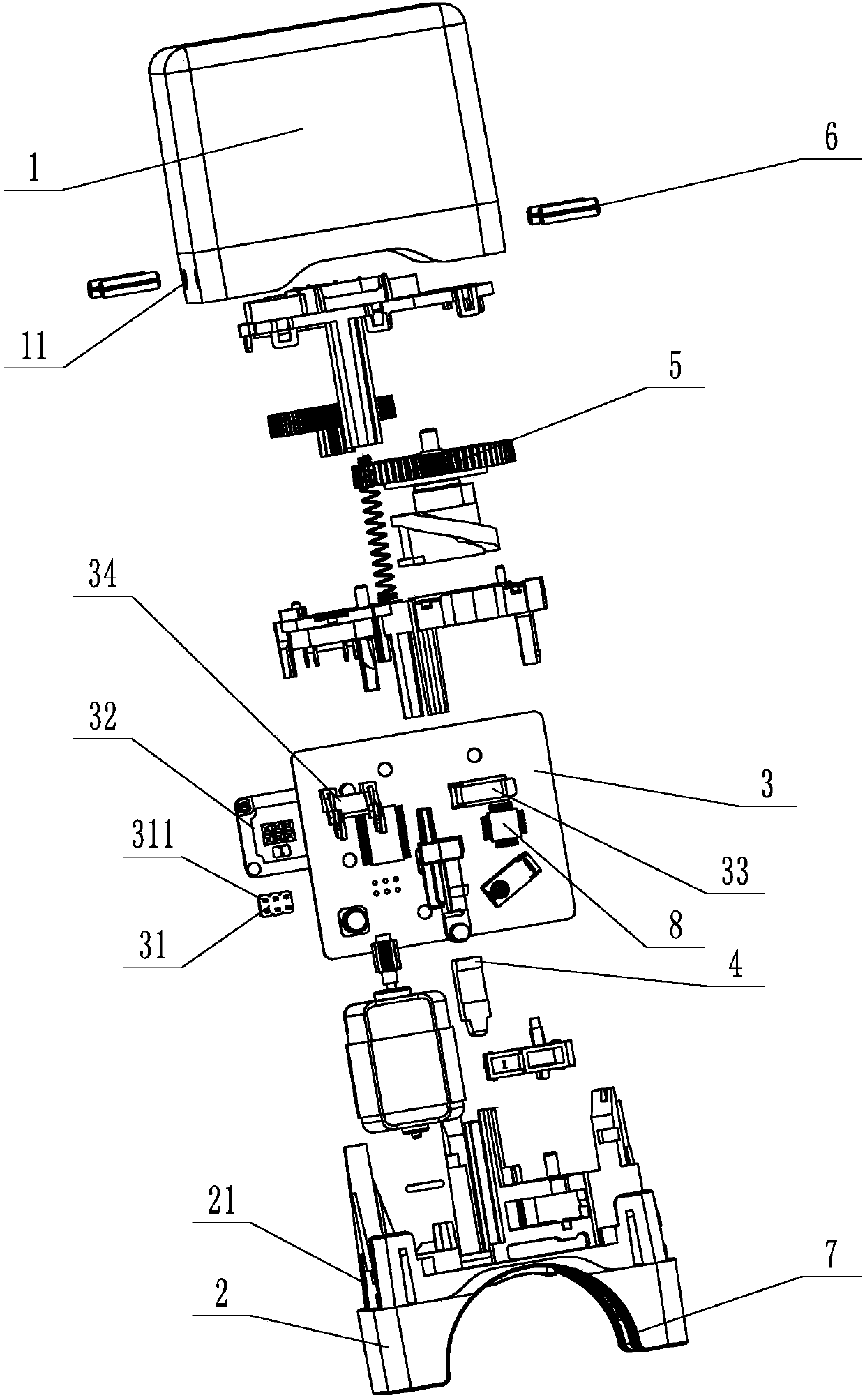 Electronic steering column lock and manufacturing process of shell of electronic steering column lock