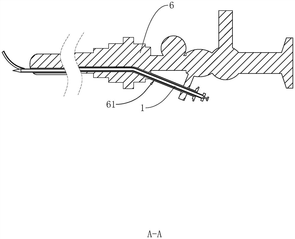 Injection device for ureteral reflux treatment and use method thereof