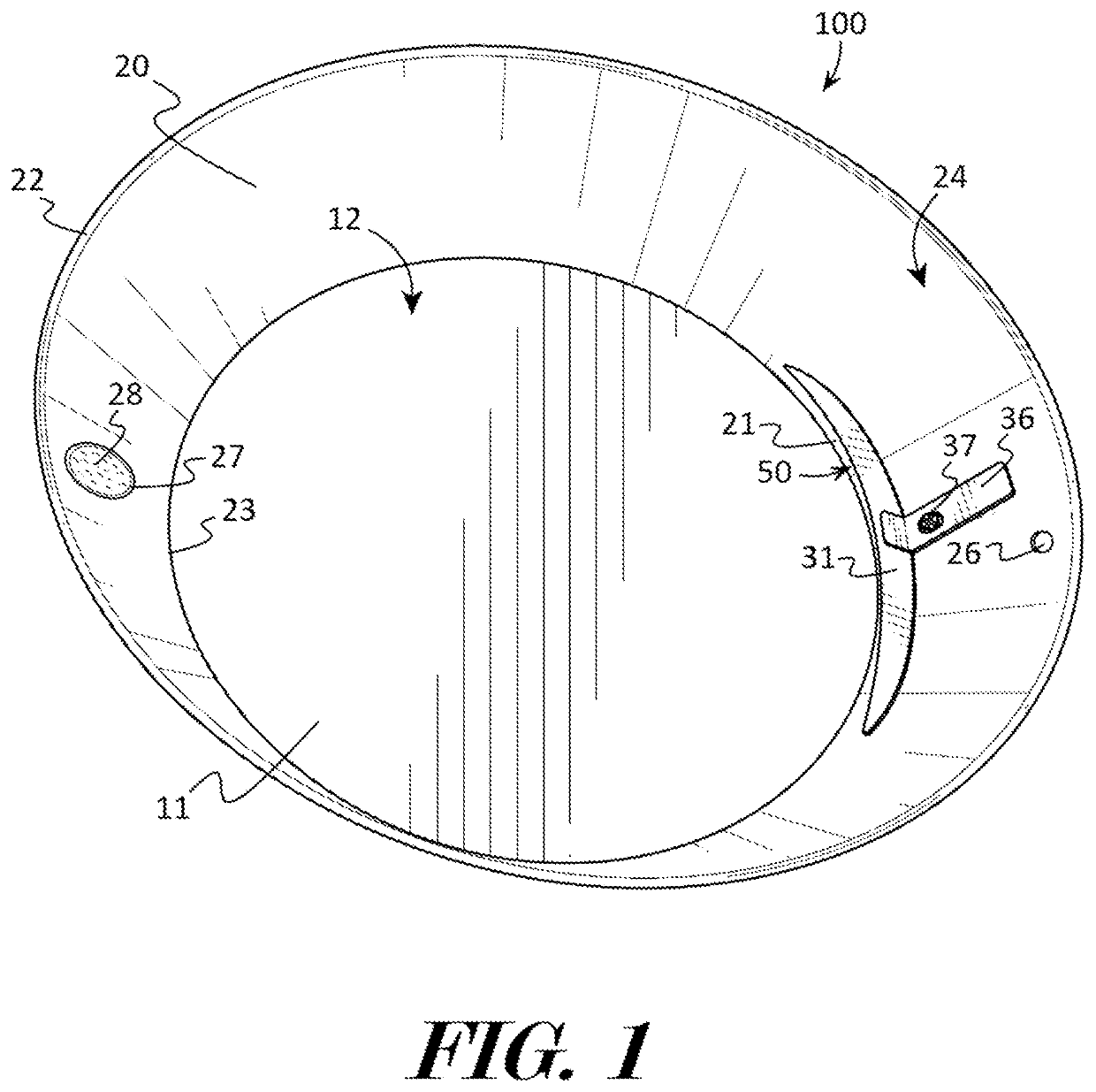 Pan for separating granular material