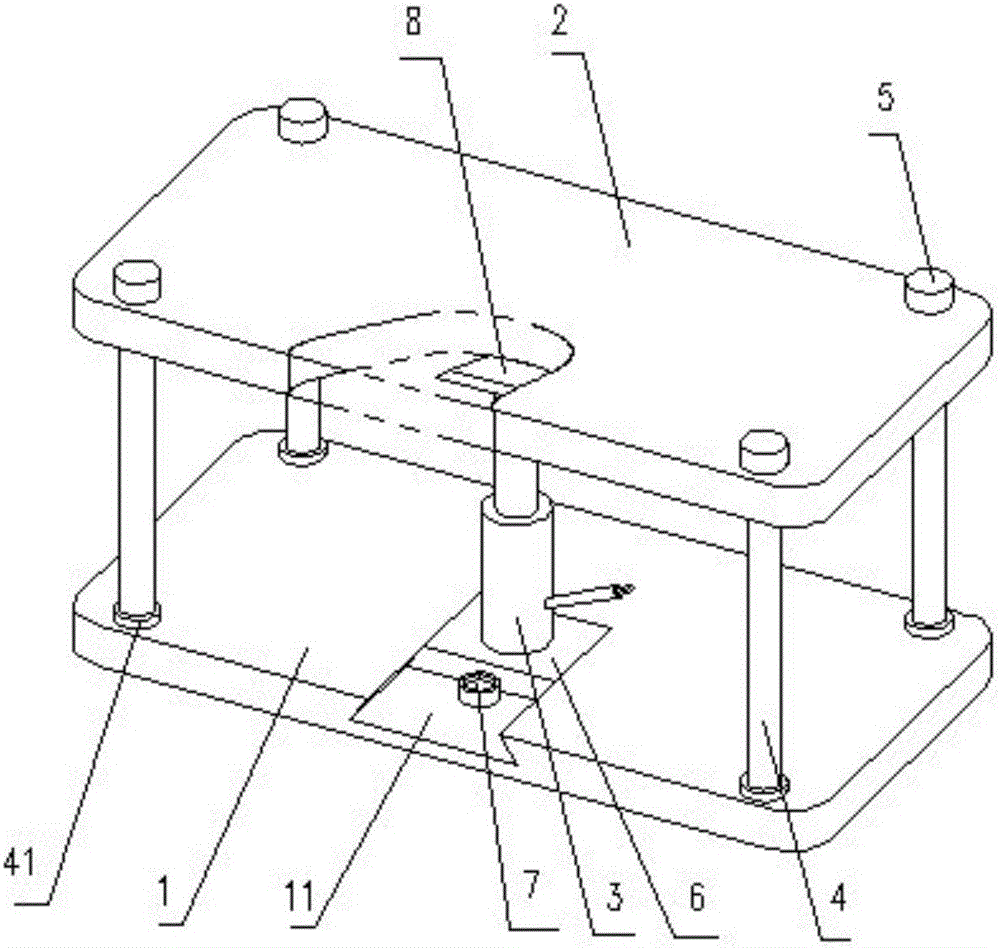 Quick-disassembled/assembled air pressure type lifting table