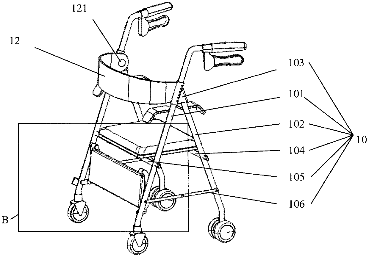 Multi-functional rollator for old people