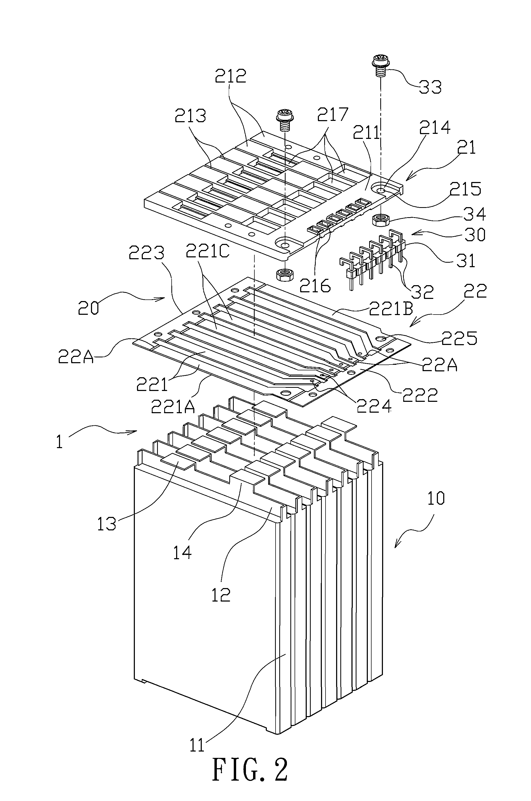 Multi-cells connection board (MCB) assembly and its fabrication method