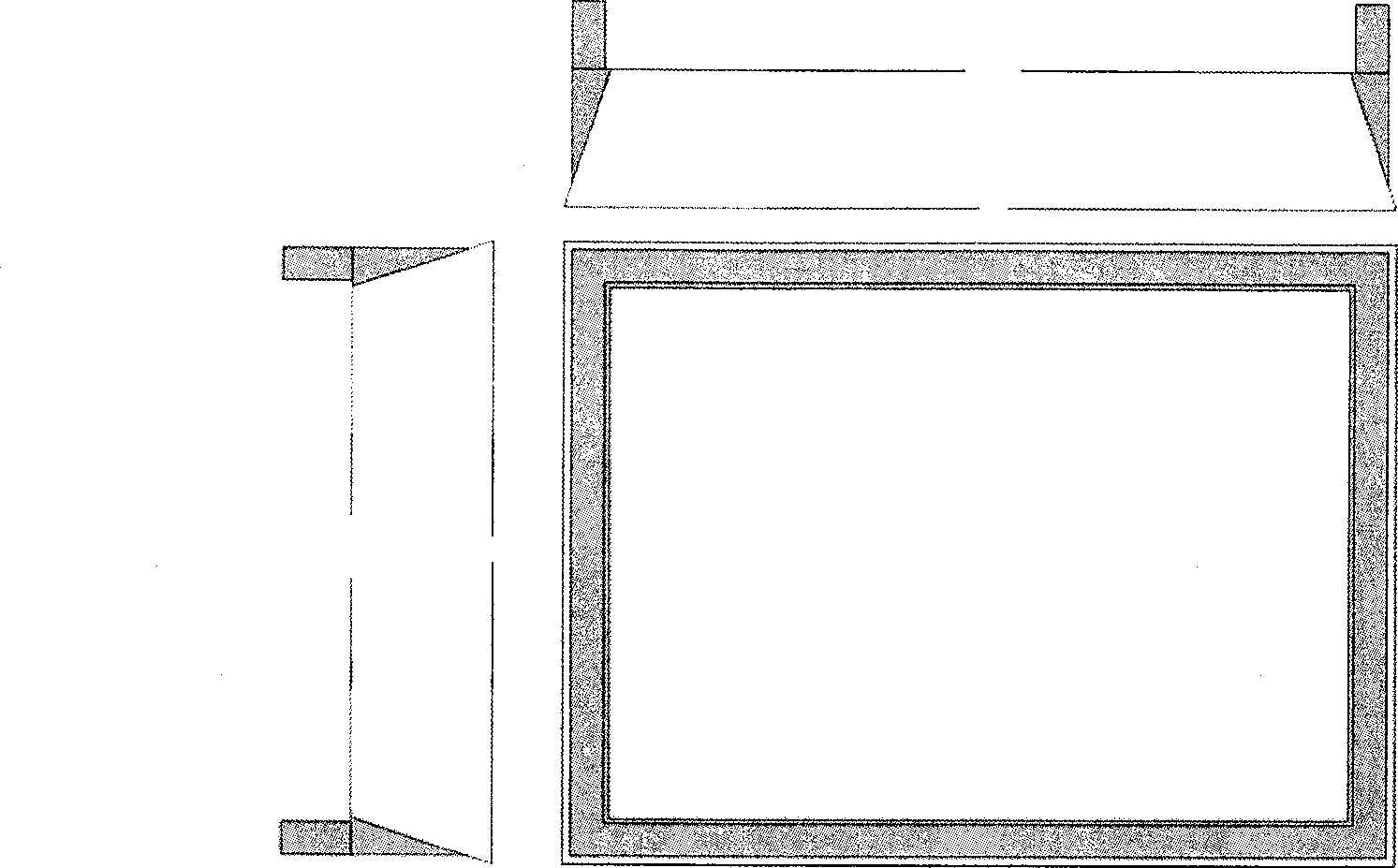 Seamless split joint video frequency wall