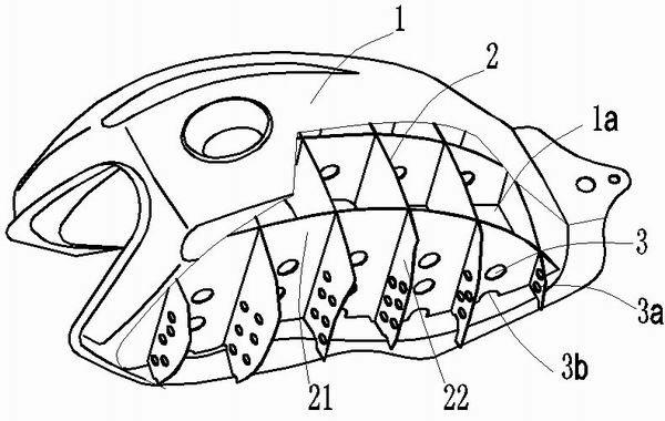 Motorcycle fuel tank capable of limiting motion of fuel